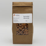 Sprouted Organic Spanish Almonds - Unpasteurized